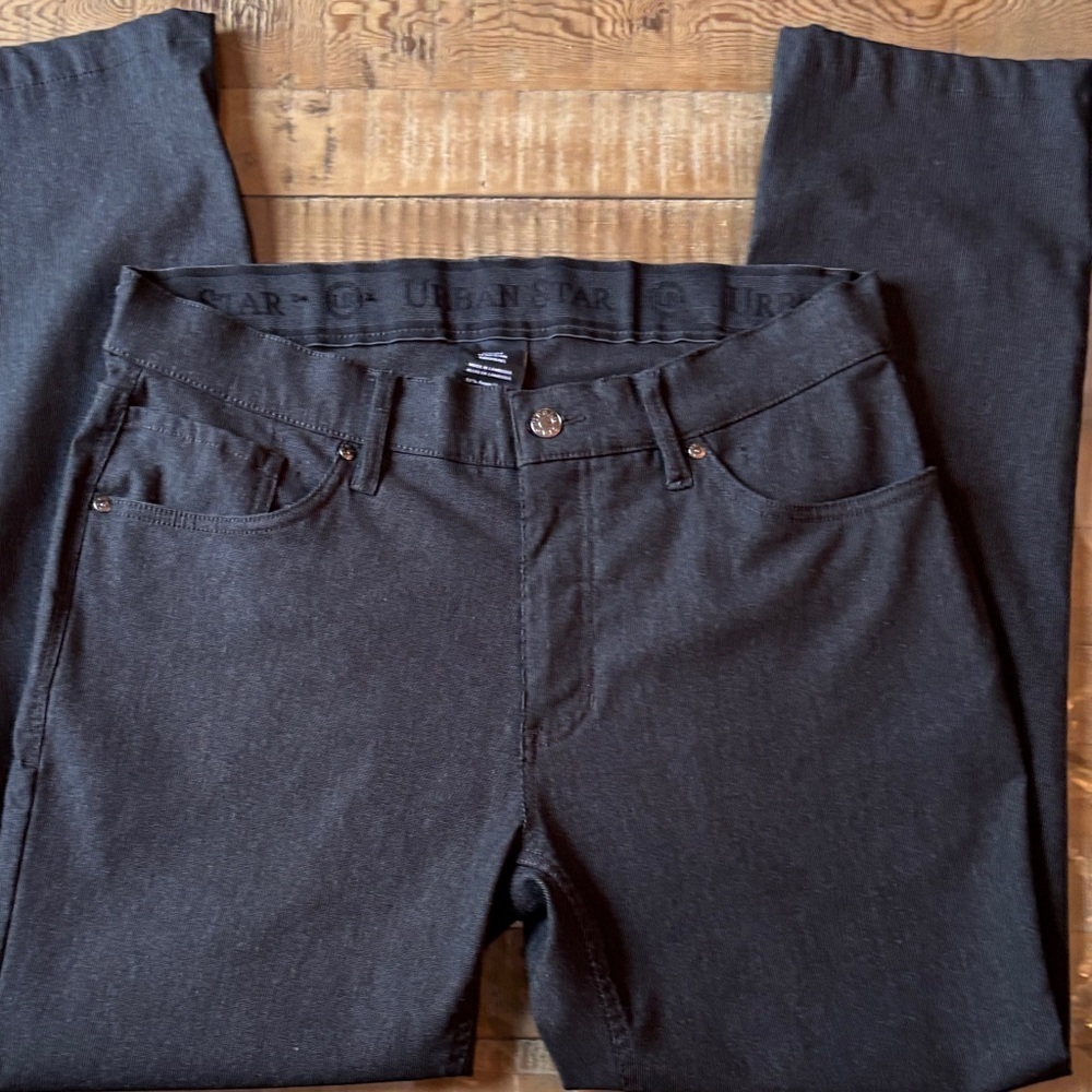Men's Urban Star Black stretch Jeans
